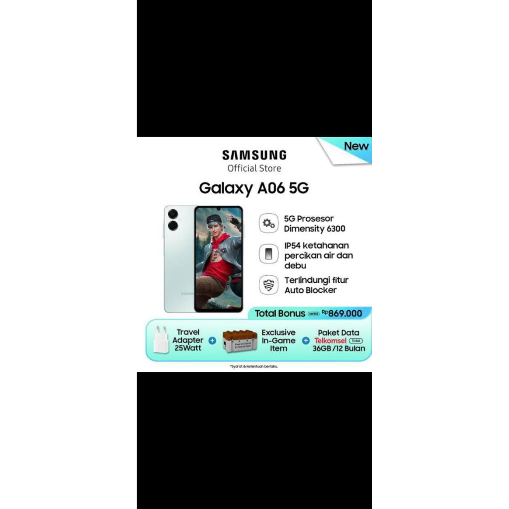 SAMSUNG GALAXY A06 5G 6/128gb
