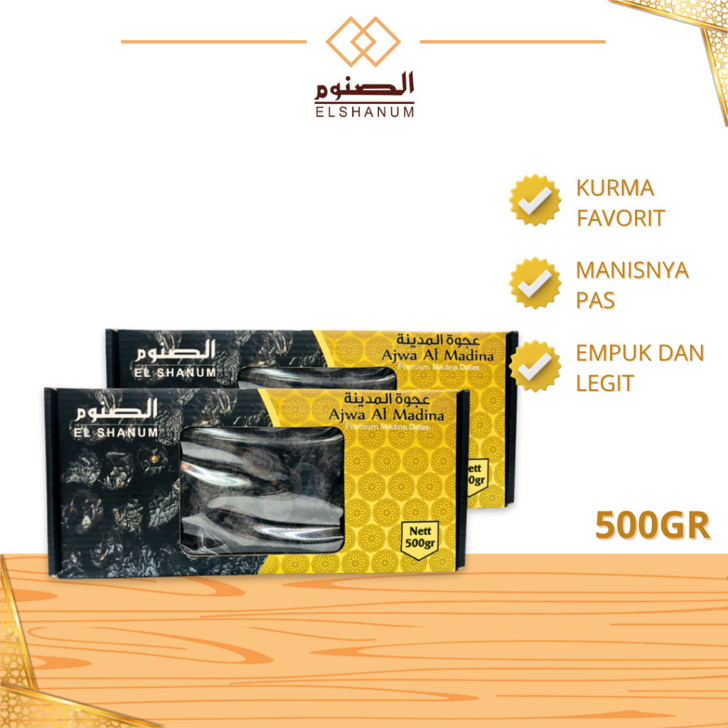 

Kurma Ajwa Original Premium 500gr / Kurma Ajwa Al Madinah Original / Shabani.Store / Elshanum grup
