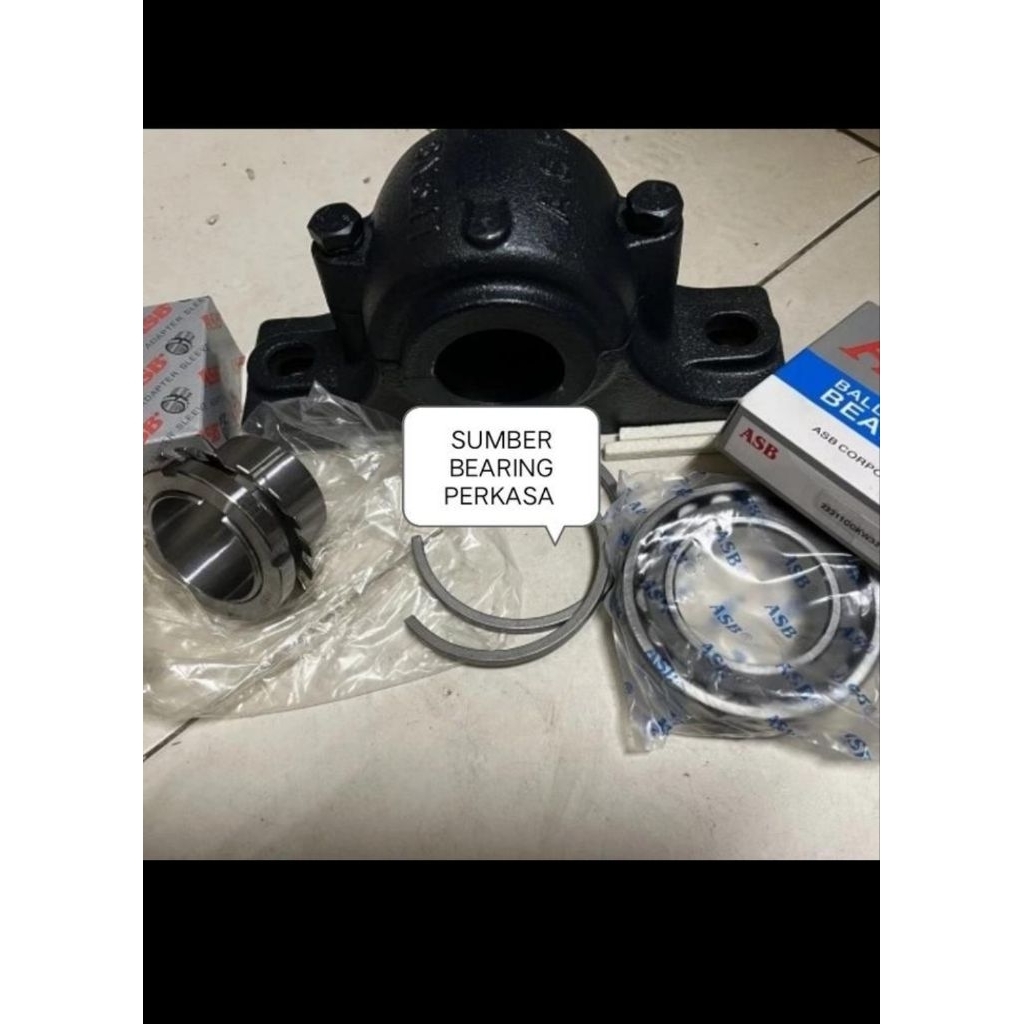Houshing bearing SN 522 komplit bearing dan adapter merek ASB