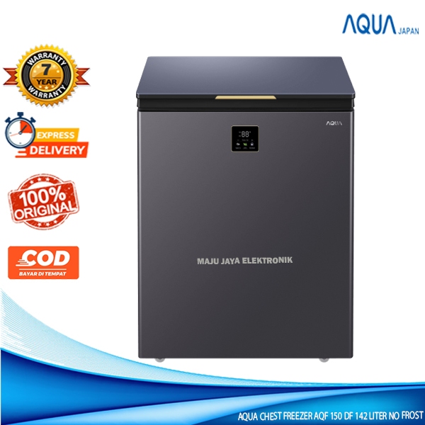 AQUA Chest Freezer 142 Liter AQF 150 DF Freezer BOX Anti Bakteri dan Jamur NO FROST