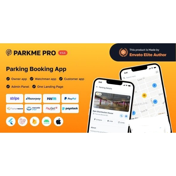 Source Code Aplikasi ParkMePRO v1.7 - Aplikasi Parkir Mobil Flutter Lengkap