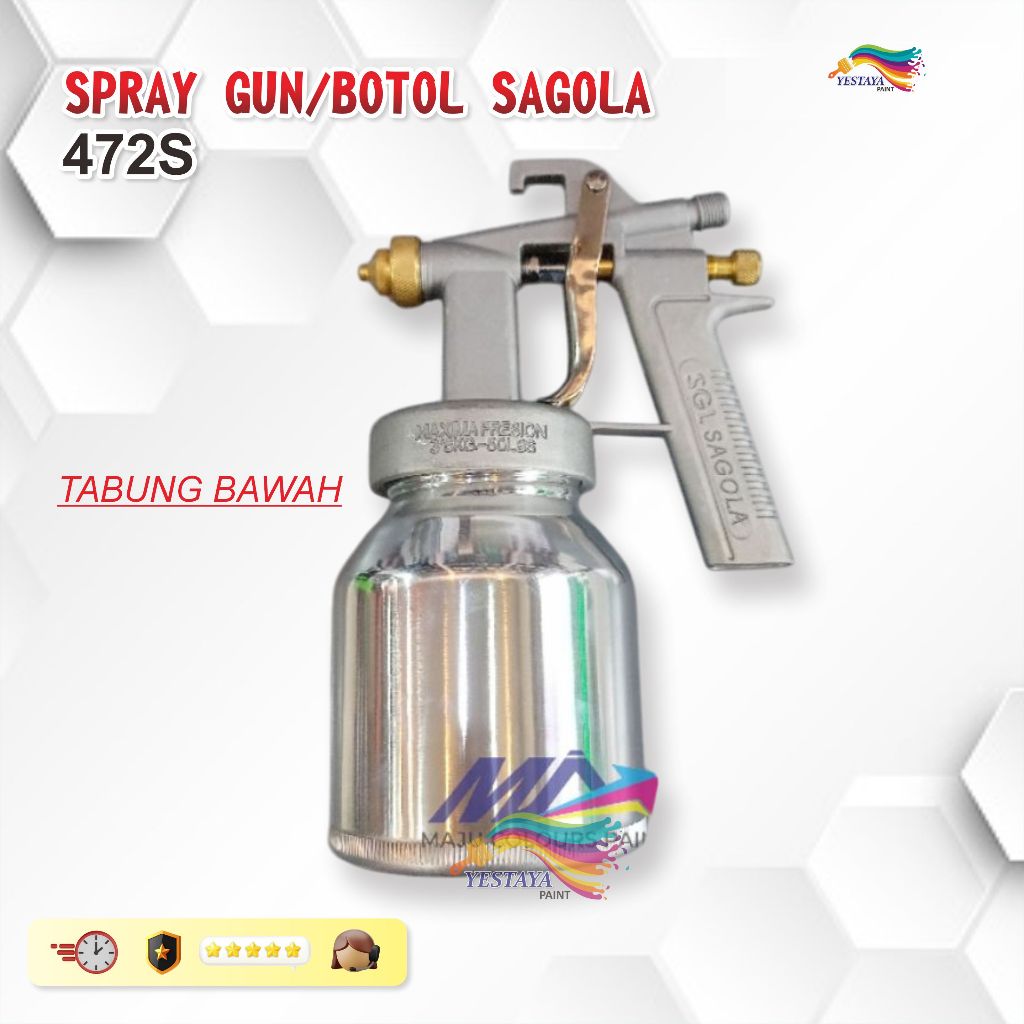 SPRAY GUN / BOTOL SAGOLA 472S TABUNG BAWAH