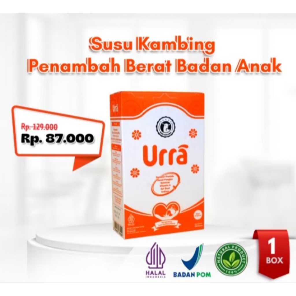 

Susu Urra Original 200gr/Susu Kambing Penambah Berat Badan Anak - 1 box