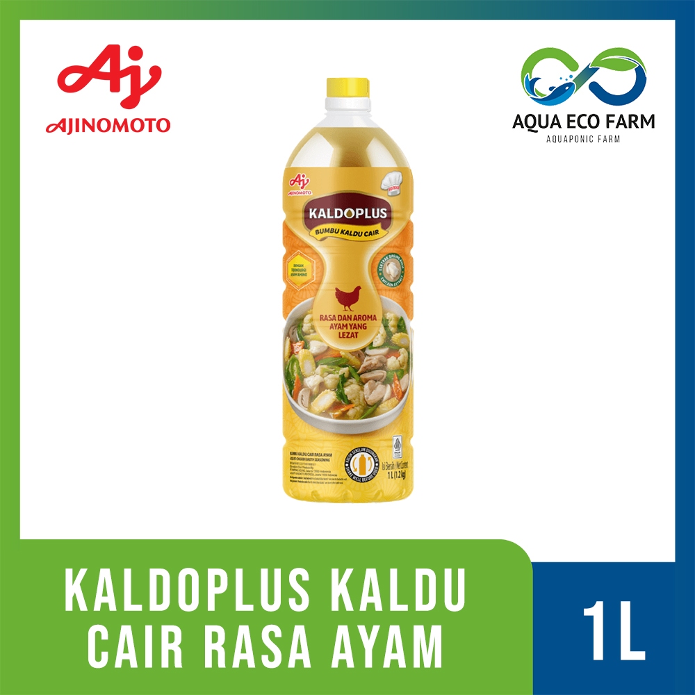 

[AquaEcoFarm] Ajinomoto Kaldoplus Kaldu Cair Rasa Ayam 1L – Bumbu Kaldu Cair Praktis & Gurih