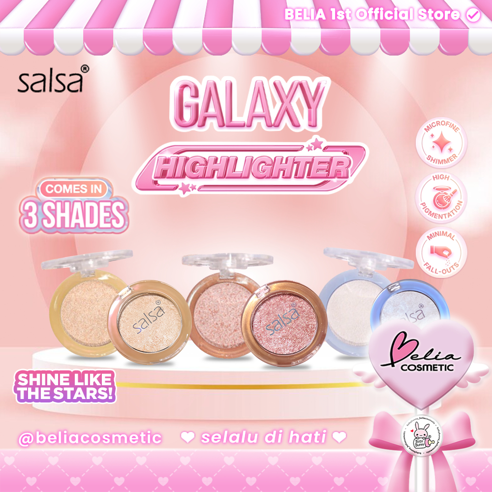 ❤ BELIA ❤ SALSA Galaxy Highlighter | Make Up Douyin Korea | MakeUp | Shimmer | Perona Kilau