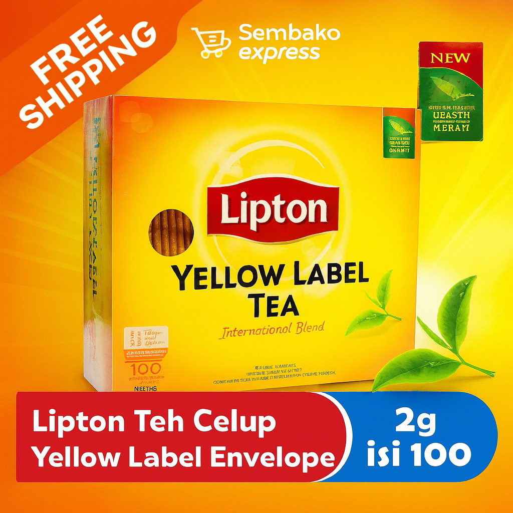 

Lipton Teh Celup Yellow Label Envelope 2g Isi 100