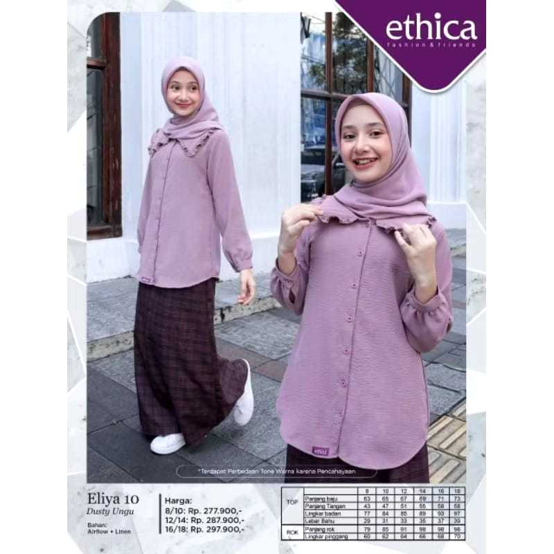 Promo Ethica Setelan Eliya 10 Dusty Ungu