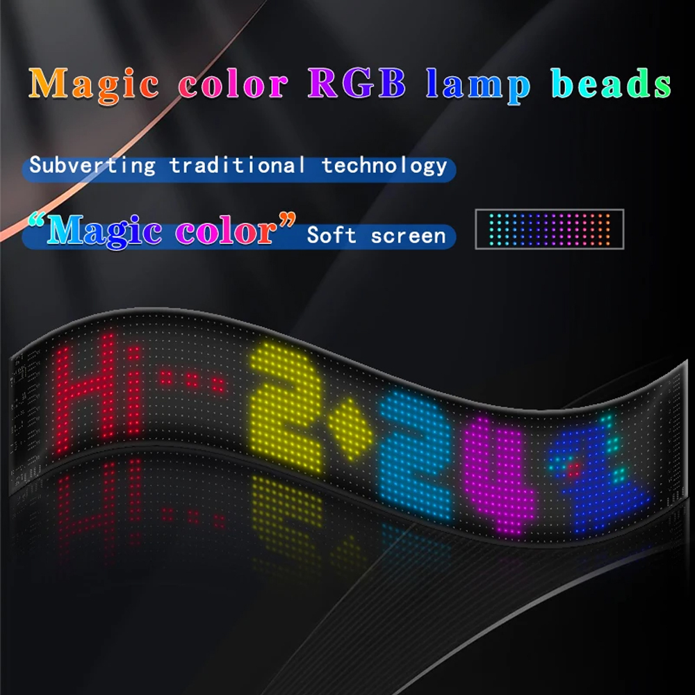 LED Matrix Panel Bluetooth RGB Flexible Waterproof Wisciton W13