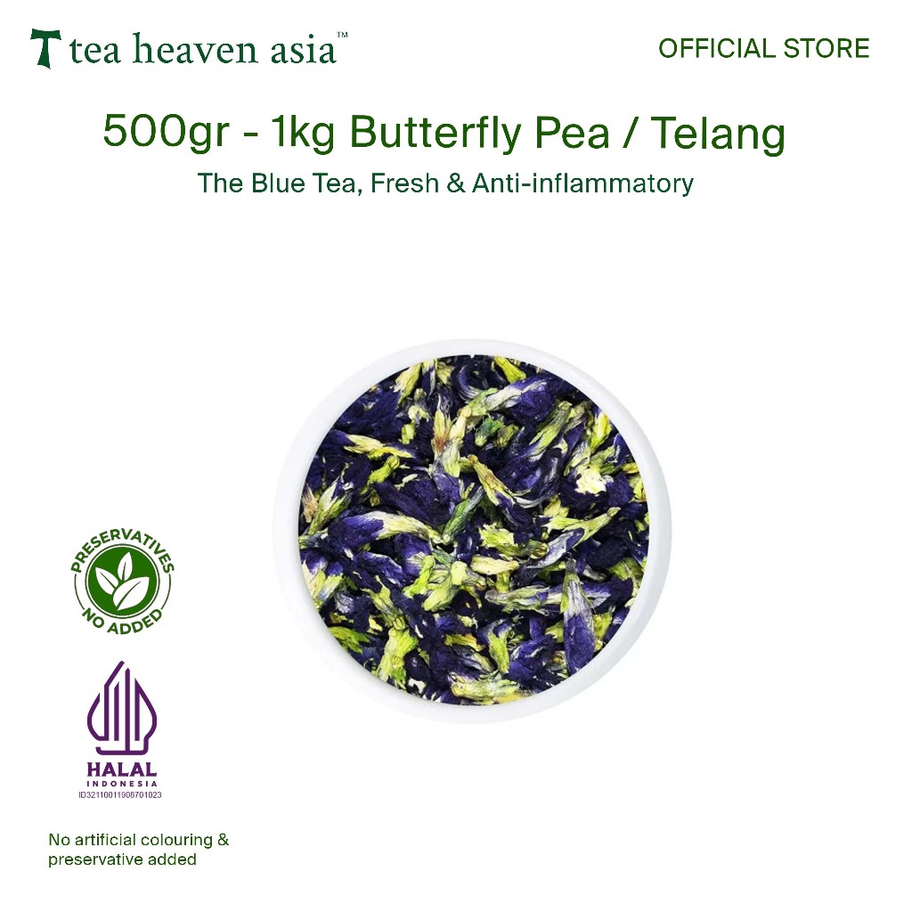 

Tea Heaven Butterfly Pea Teh Bunga Telang Organik Bulk