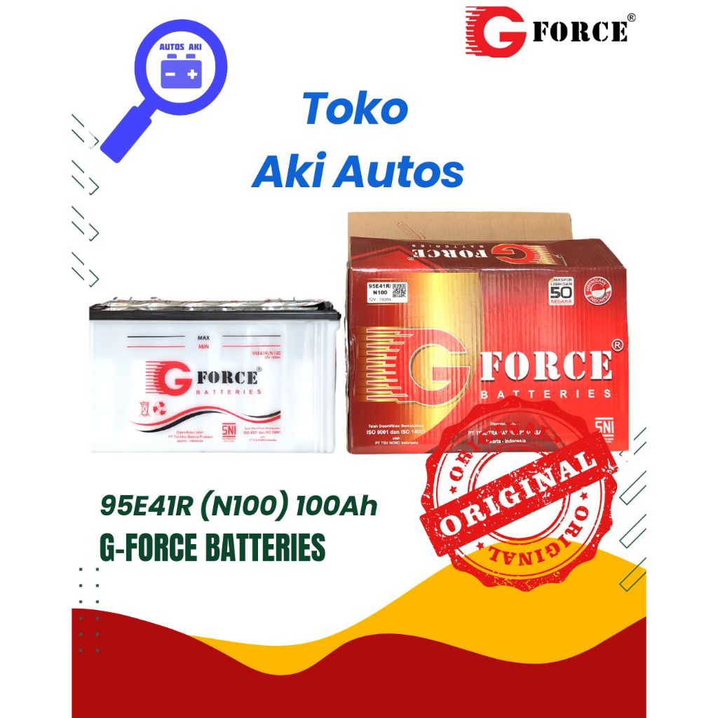 Aki G-Force Batteries 95E41R (N100) 12V / 100Ah