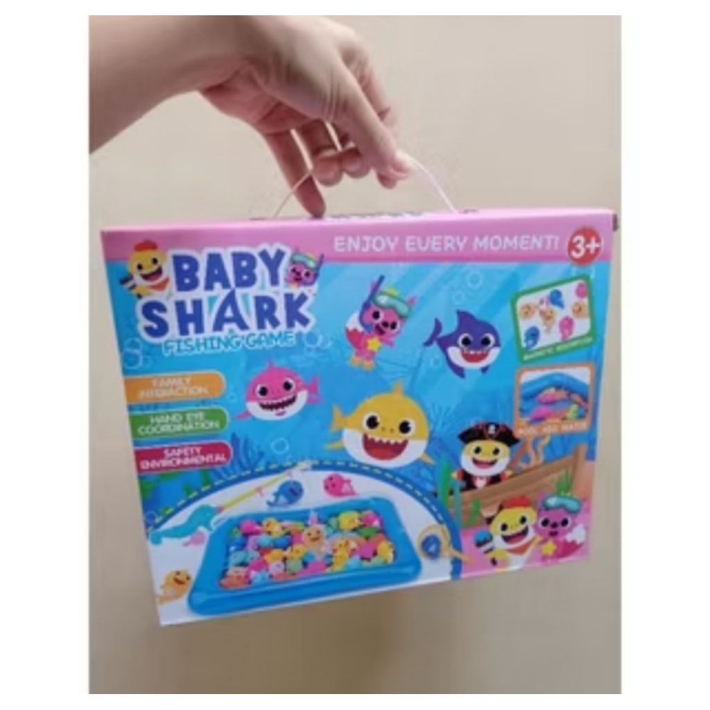 GOLDEN TOYS - FISHING GAME MAGNET / MAINAN ANAK PANCING IKAN DAN KOLAM / FISHING GAME KEMASAN DUS (S