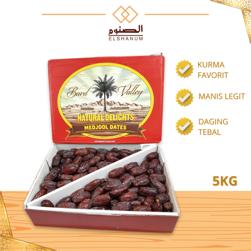 

Kurma Medjool Natural Delight Ori 5kg Empuk Manis Nya Pas, Oleh-Oleh Haji Dan Umroh, Shanbani Store