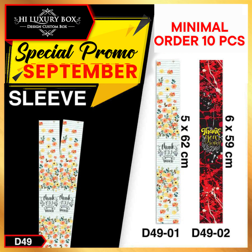 

Paper Belt Thanks you - Sleeve Belt Thanks you Panjang Uk 5x60 cm -D49