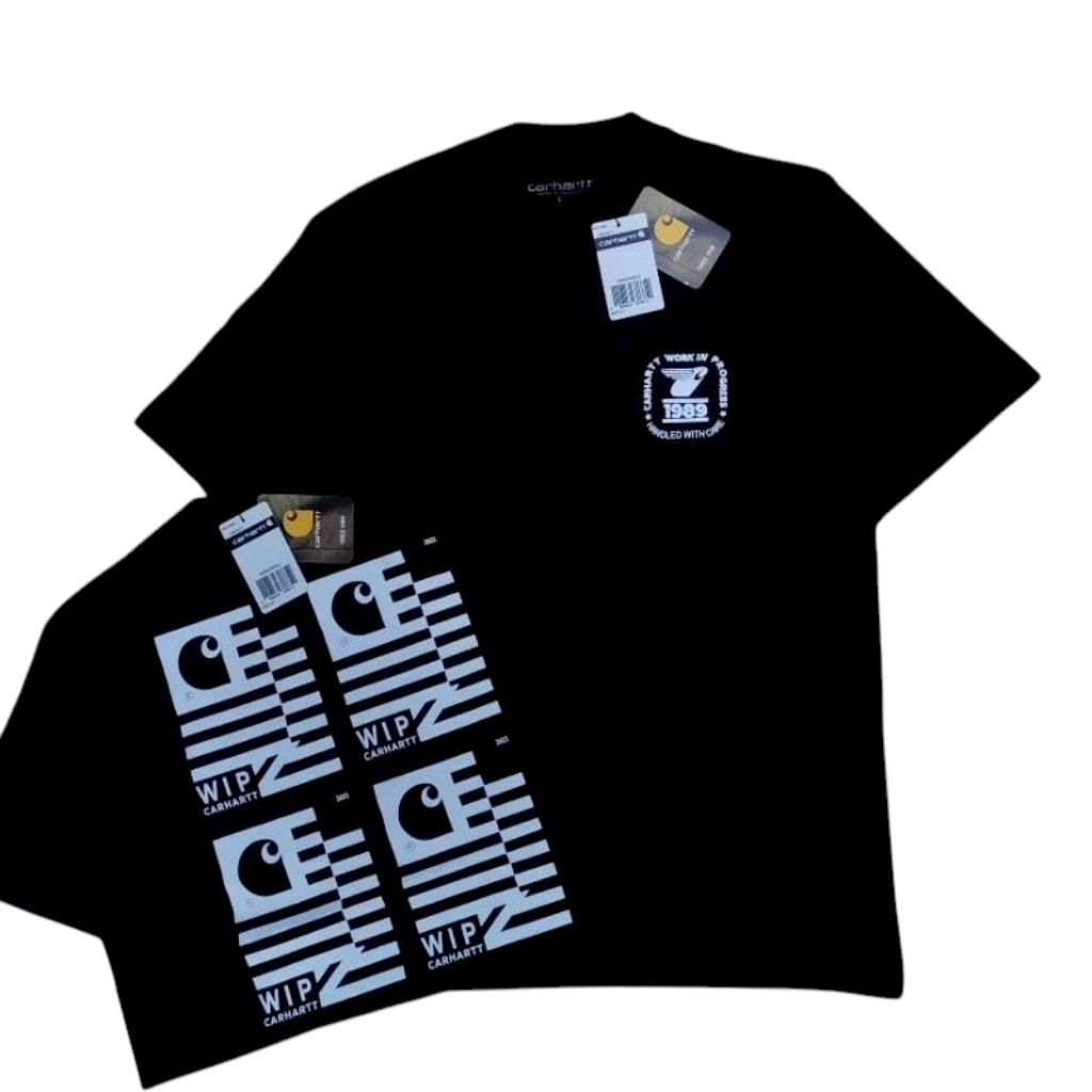 Kaos Oversize T-shirt Unisex CARHARTT WIP STAMP STATE PLAG Cotton Combed 24s Premium Quality Fulltag