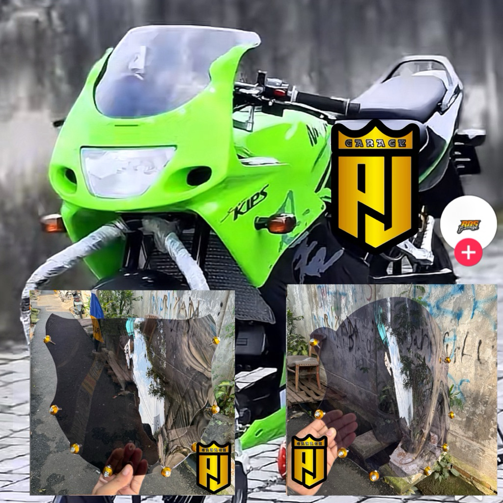 VISOR NINJA RR OLD JENONG VISOR NINJA RR OLD STANDAR ORIGINAL WINDSHIELD NINJA RR OLD 150