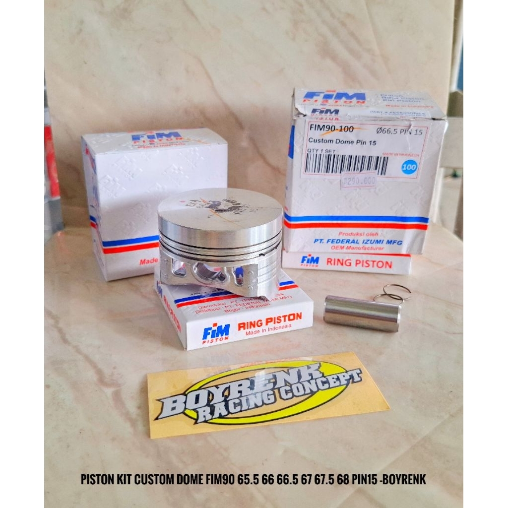 PISTON KIT SEKER DOME 65.5 | 66 | 67 | 68 PIN15 FIM90-BOYRENK