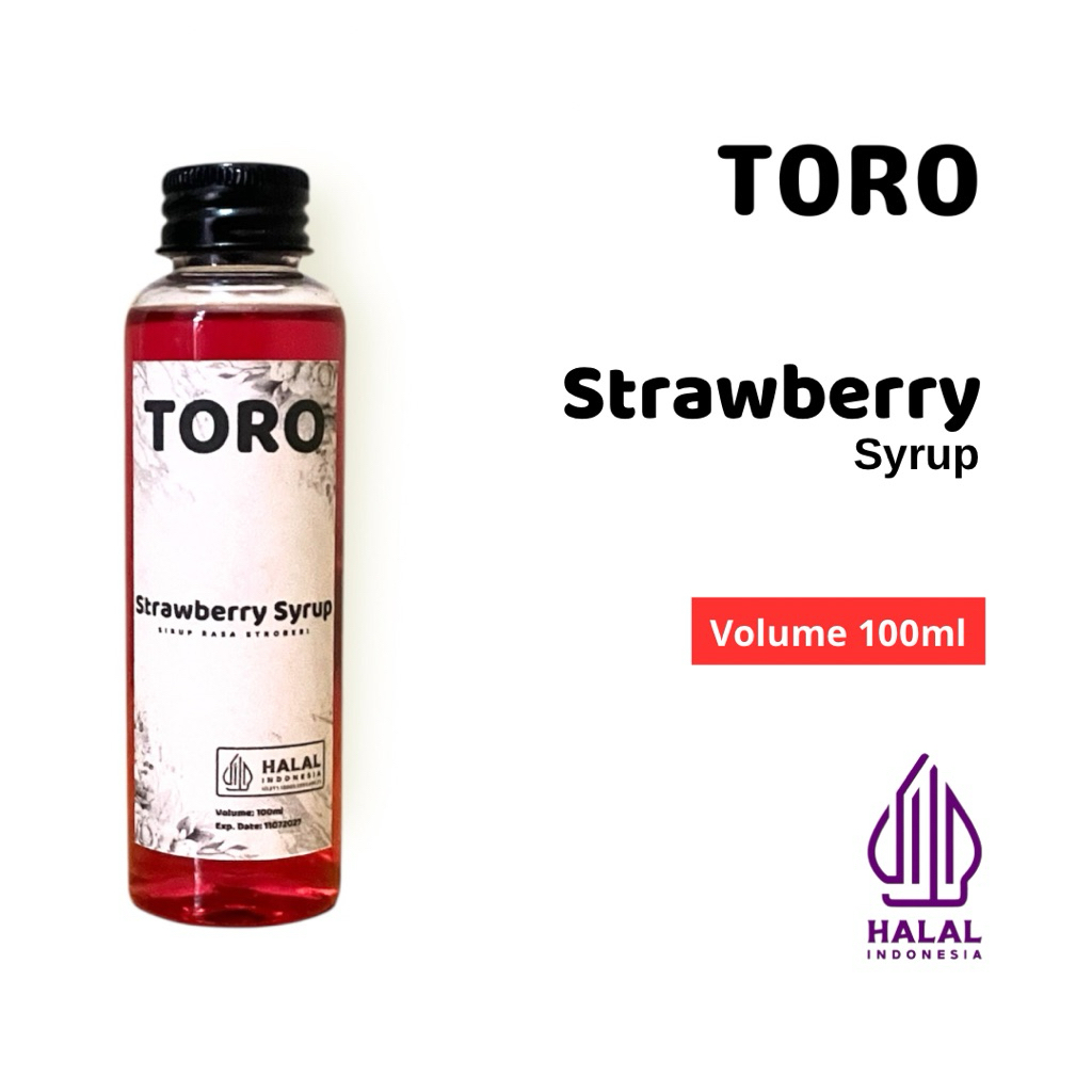 

Strawberry Syrup 100ml | Sirup Rasa Stroberi 100ml