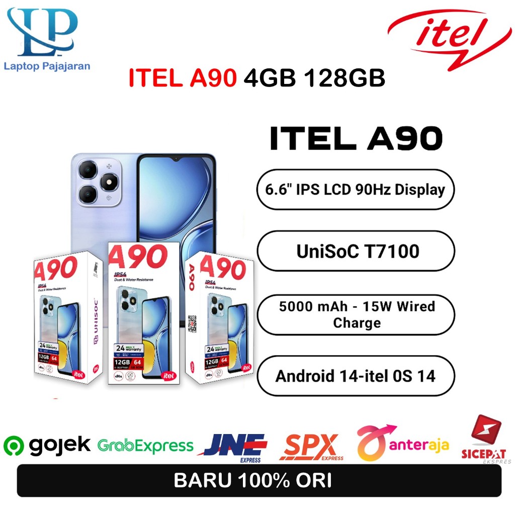 ITEL  A90 4/128GB A90 SMARTPHONE GARANSI RESMI - ITEL A90