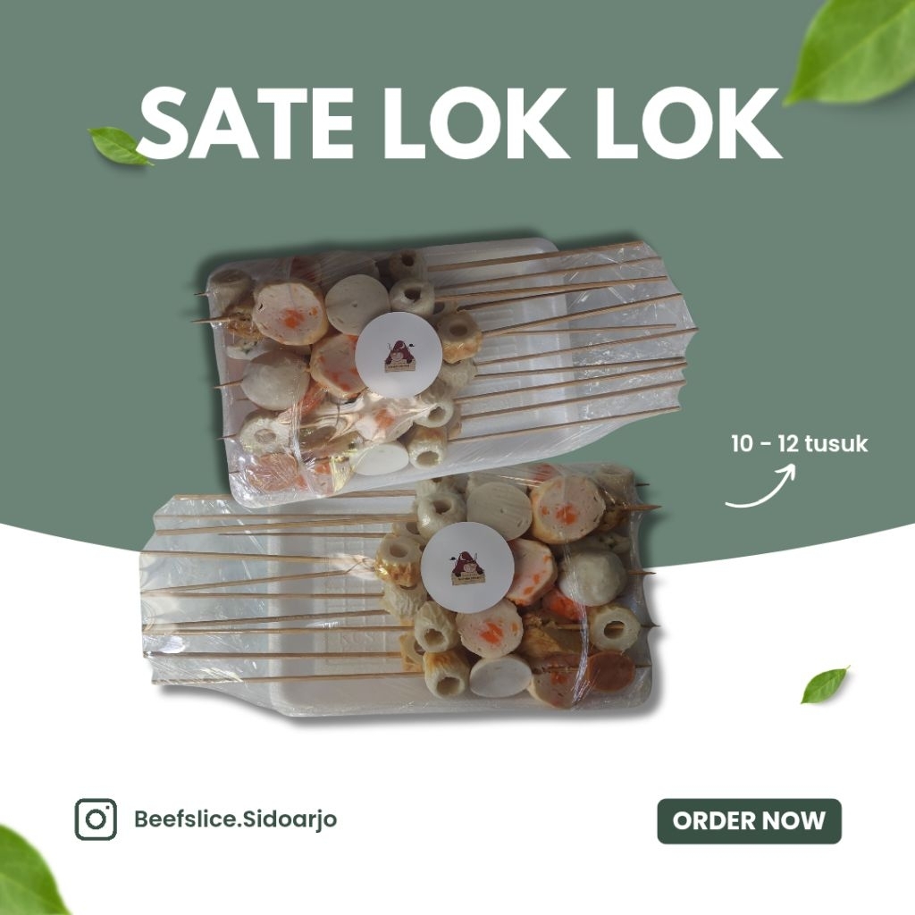 

Sate Lok Lok / Sate Bakso Mix 10-12 Tusuk