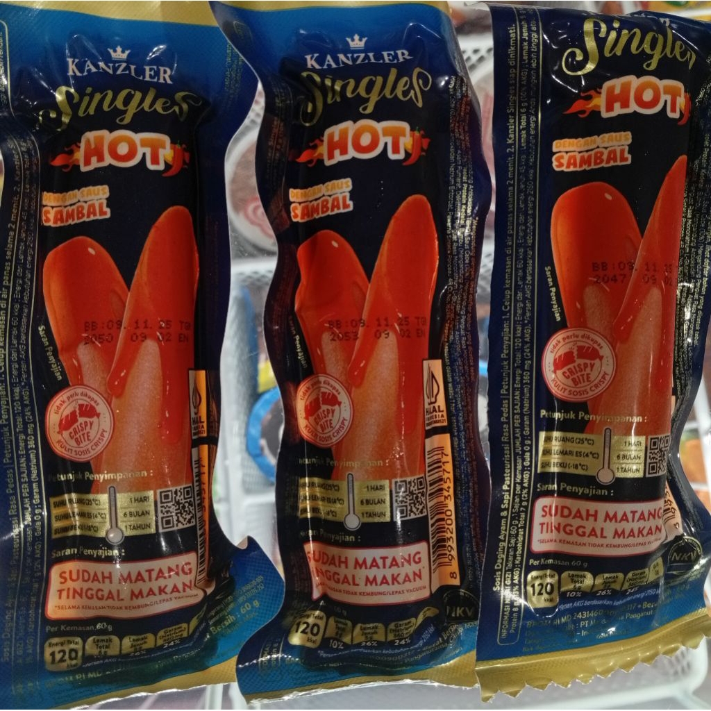 

Kanzler Singles Sosis Hot 60g