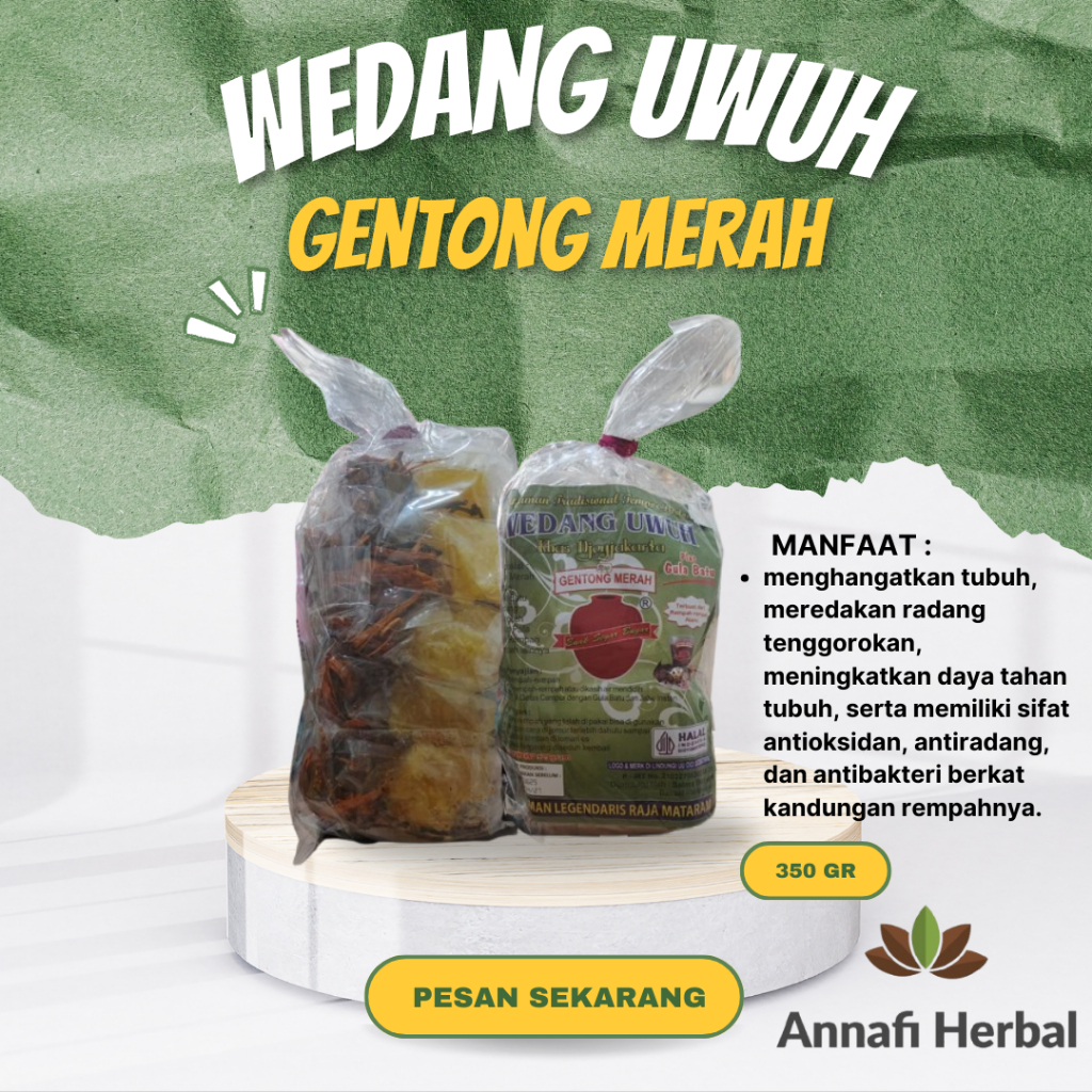 

CAP GENTONG MERAH Wedang Uwuh Khas Yogyakarta Djogjakarta Plus Gula Batu Isi 5pcs
