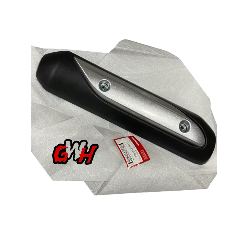 COVER TUTUP TAMENG PELINDUNG KNALPOT SILVER HONDA VARIO 110 CW LAMA KARBU ORI AHM 18330KVB900 18330-