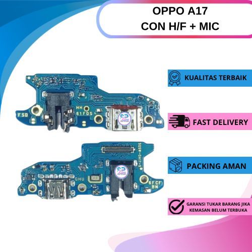 Flexible Konektor Charger / Papan Charger Oppo A17 + IC