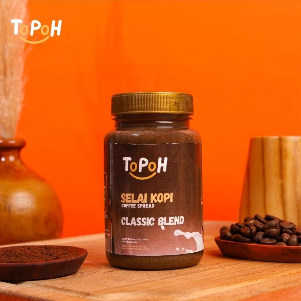 

ToPoH Coffee Spread Classic Blend 320g | Selai Kopi varian Classic Blend 320g | Classic Blend / Barista Bold | Cemilan Rasa Kopi Kekinian