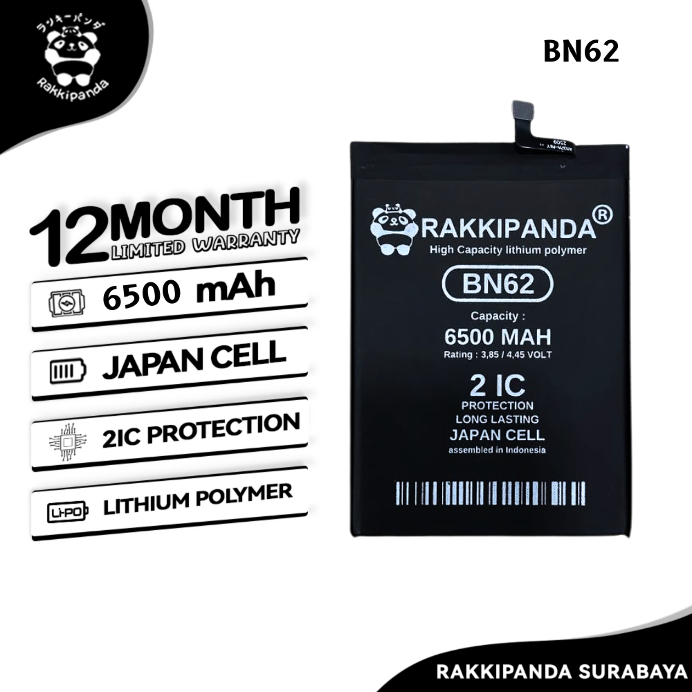 Ciaw_Ciaw20 Baterai Rakkipanda Bn62 Redmi 9T / Poco M3