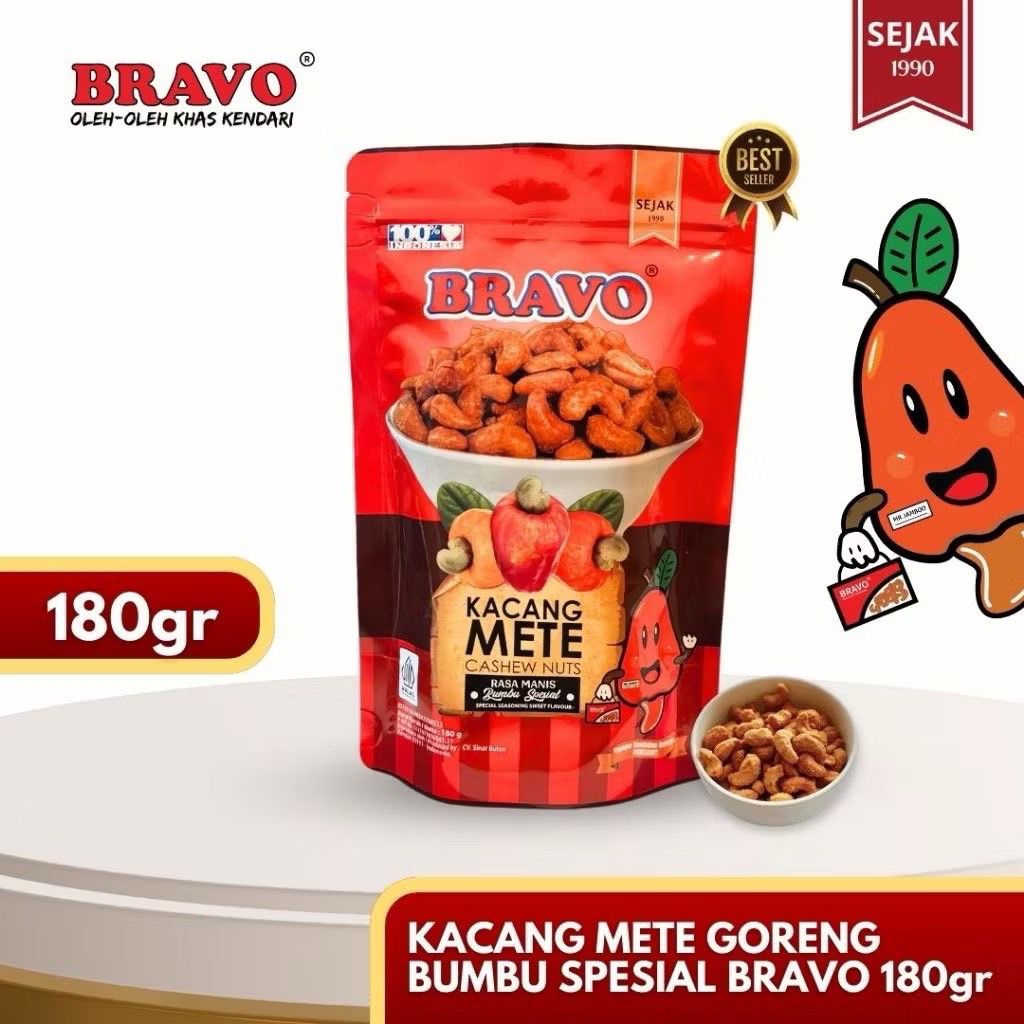 

Kacang Mete Bravo Rasa Bumbu Spesial 180gr
