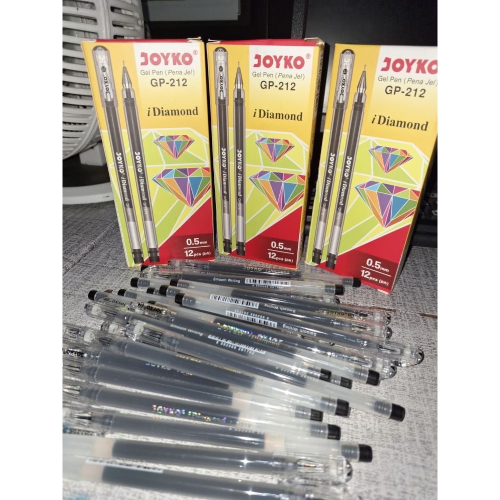 

Termurah grosir Pulpen Joyko Gel Pen Diamond GP-212 bergaransi