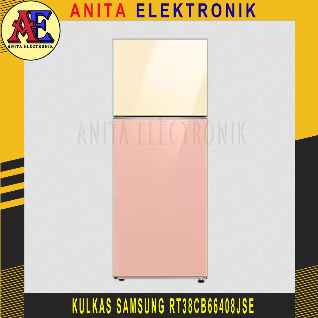 KULKAS SAMSUNG RT38CB66408JSE Kulkas BESPOKE 2 Pintu w/Ungkep Compartment 393L