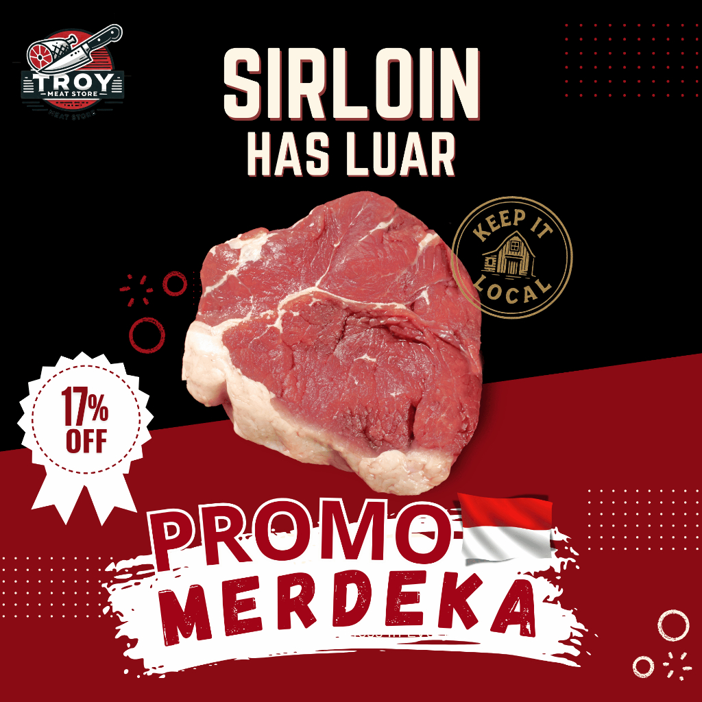 

Sirloin Steak Has Luar Sapi 500 Gram