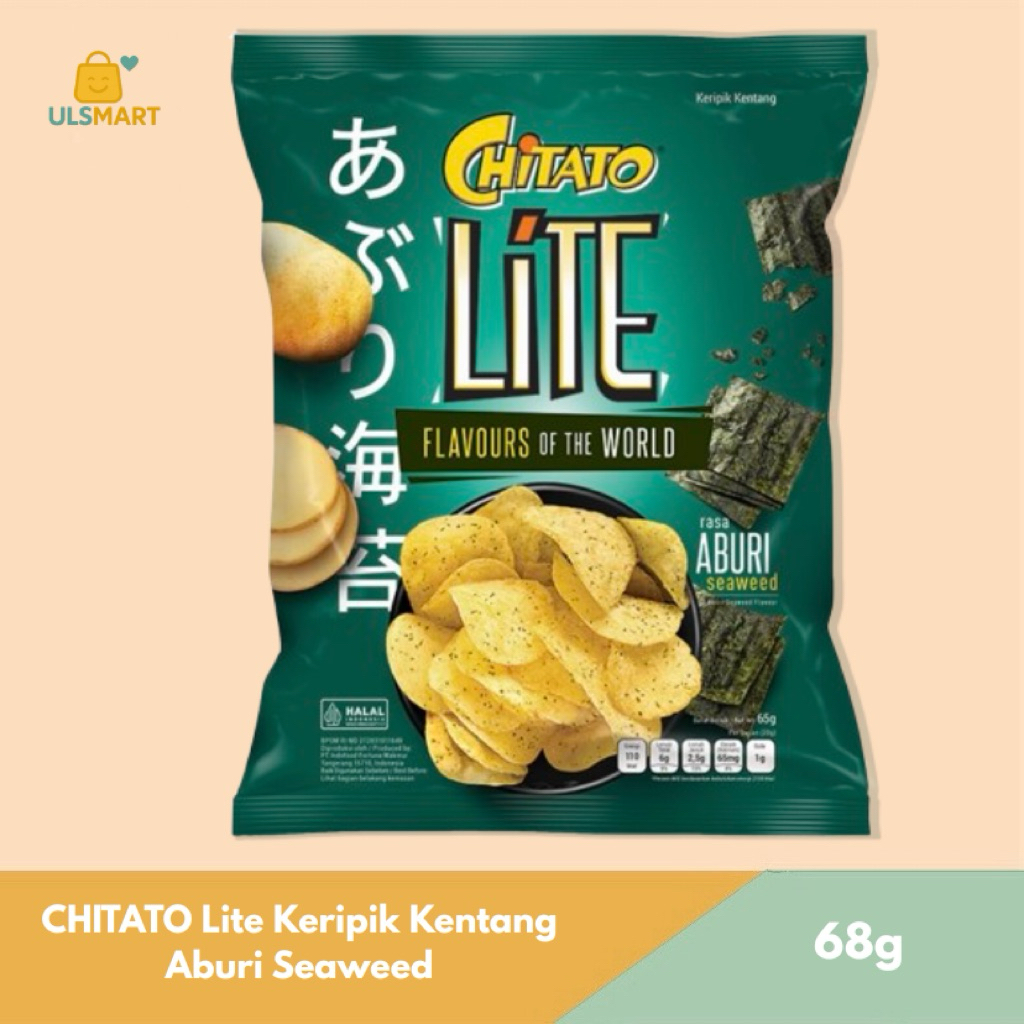 

CHITATO Lite Keripik Kentang Aburi Seaweed 65 g
