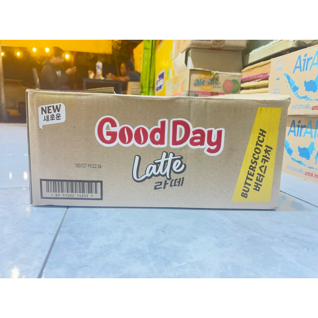 

Good Day Latte 1 Karton 12 Renteng Butterscotch dan Original