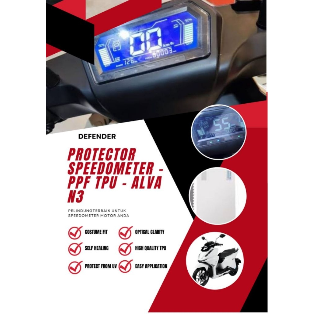 screen protector speedometer Alva N3 old atau n3 next gen-PPF TPU