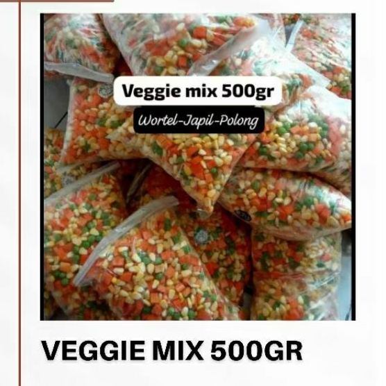 

veggie mix 500gr / wortel jagung polong / sayur sehat / sayur mix