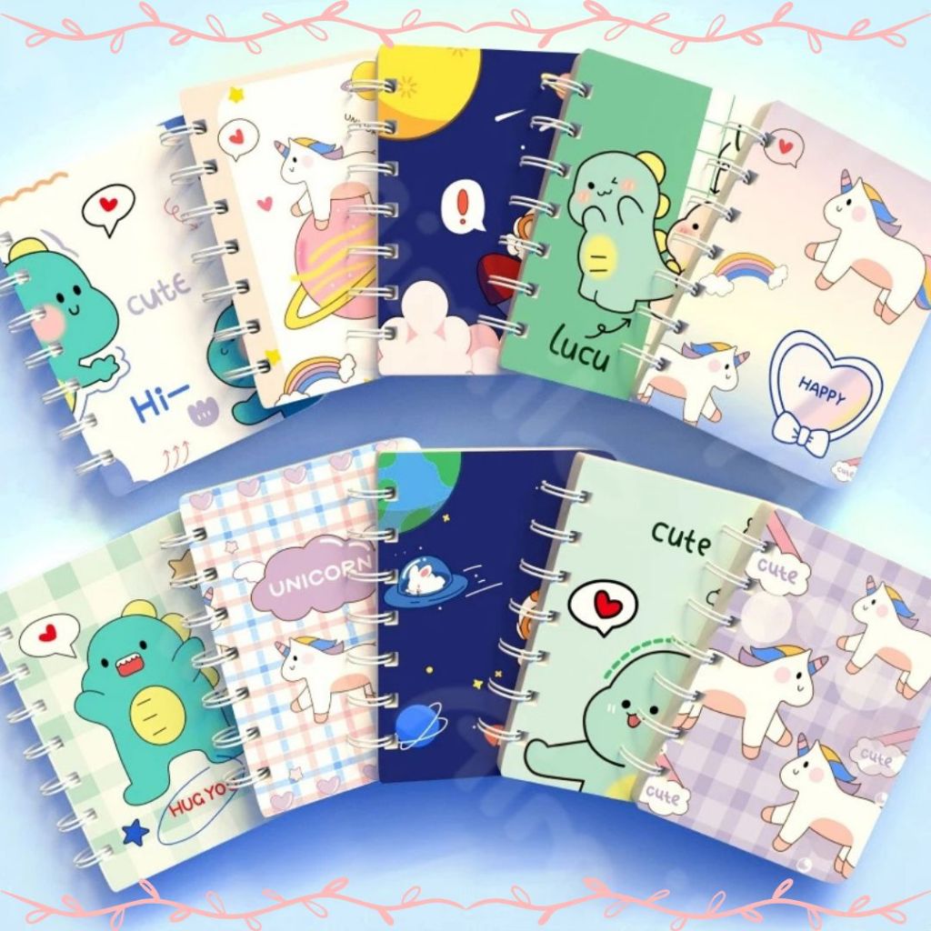 

Buku Kecil Catatan Notes Kecil 50 Lembar Notebook A7 Scrapbook