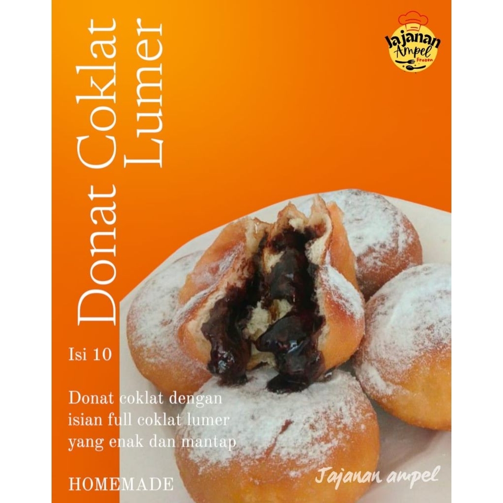 DONAT COKLAT LUMER PREMIUM isi 10 / frozen