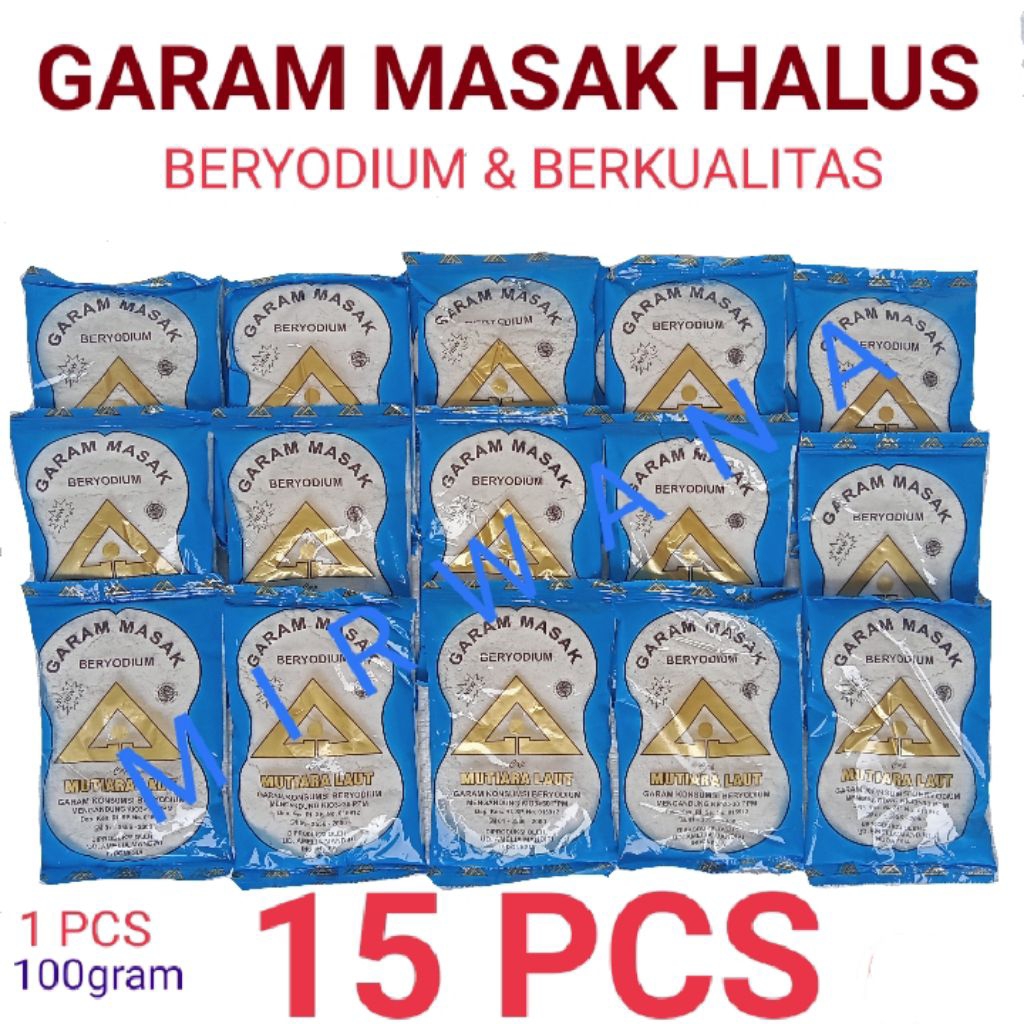 

(15pcs)(40pcs)garam,dapur,halus,beriyodium,halal