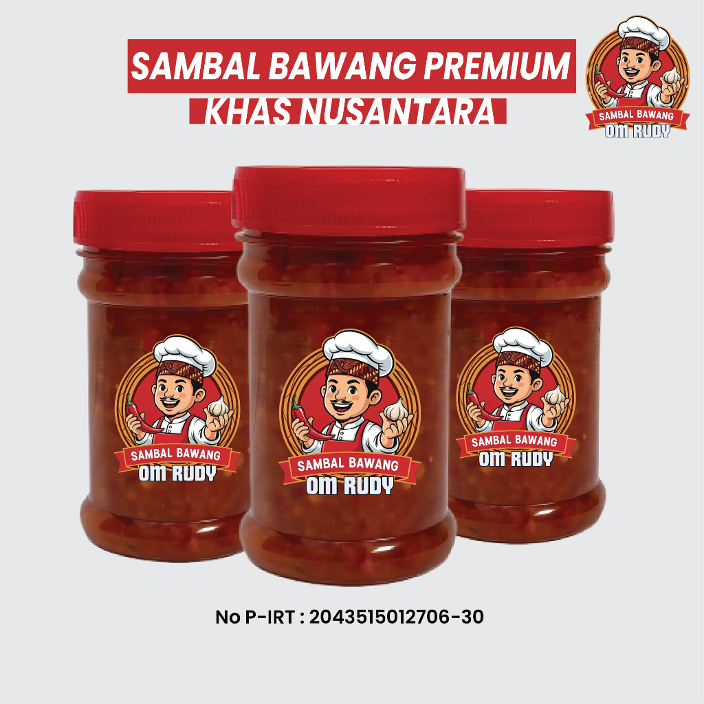 

Sambal Bawang Om Rudy Pelengkap Makanan WENAK 130gr | 30gr
