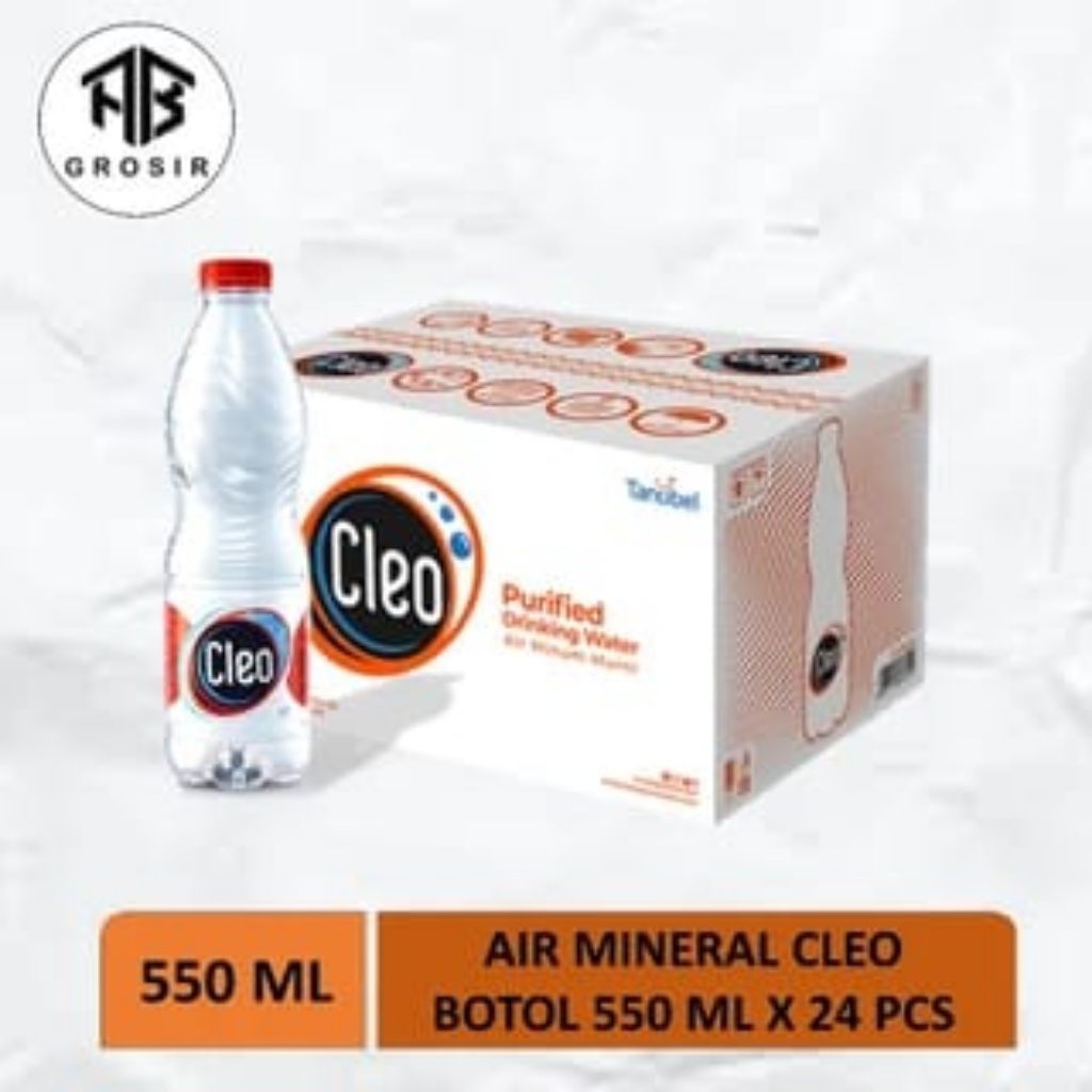 

Cleo Botol 550 ML Air Mineral 1 Dus isi 24 Botol