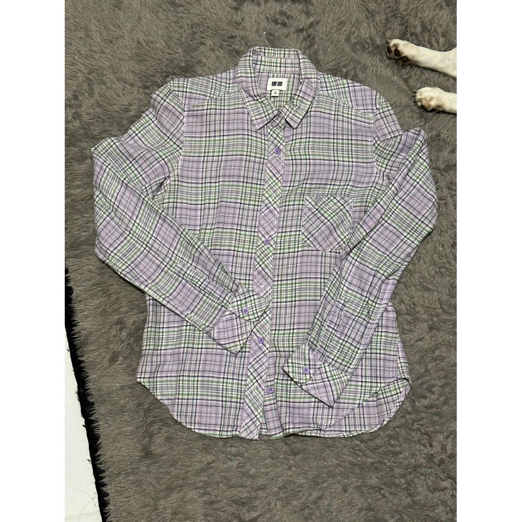 Uniqlo Plaid Shirt Kemeja Wanita