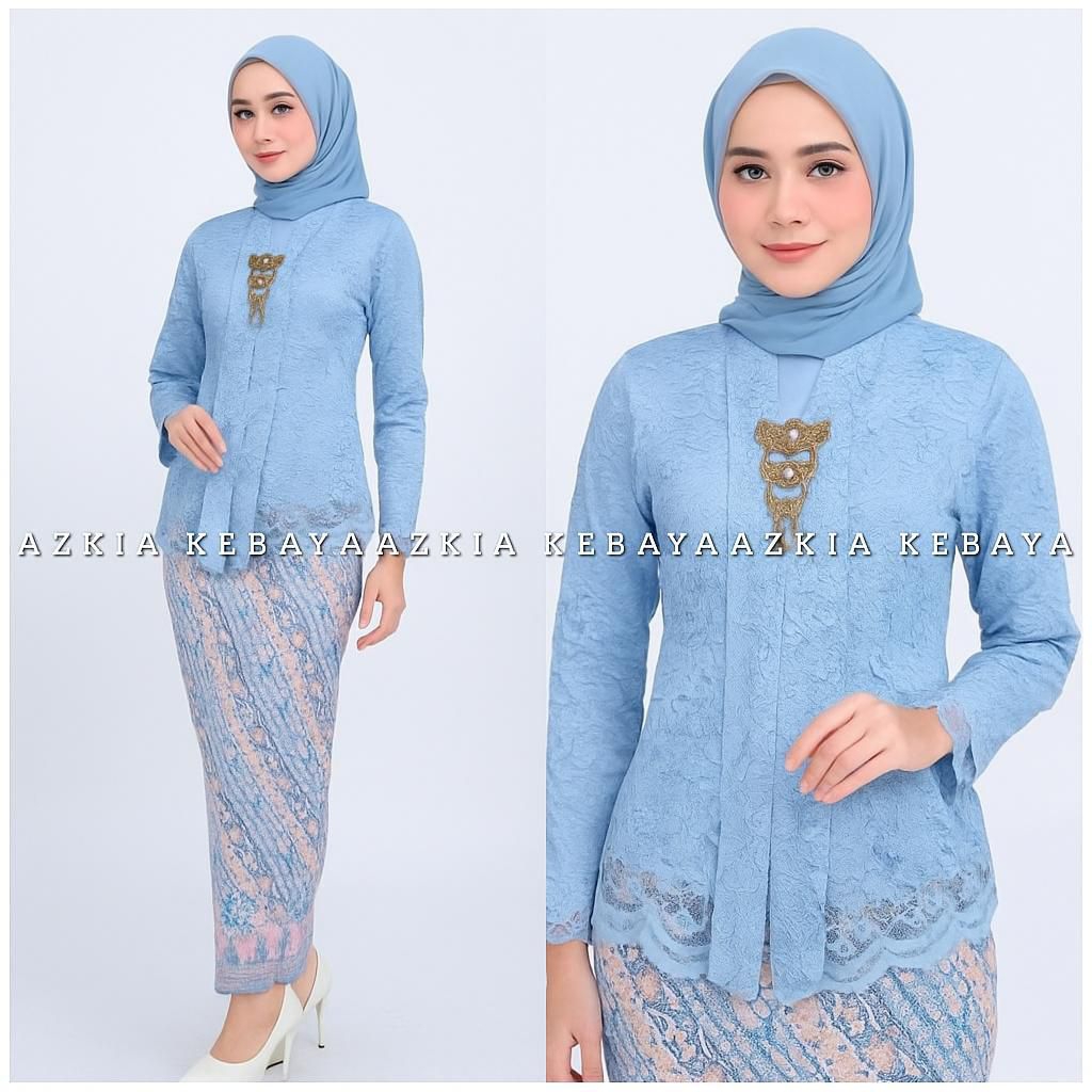 Kebaya Kartini Modern - Set Kebaya Wisuda - Kebaya Modern - Kebaya Brokat - Kebaya Remaja Modern -