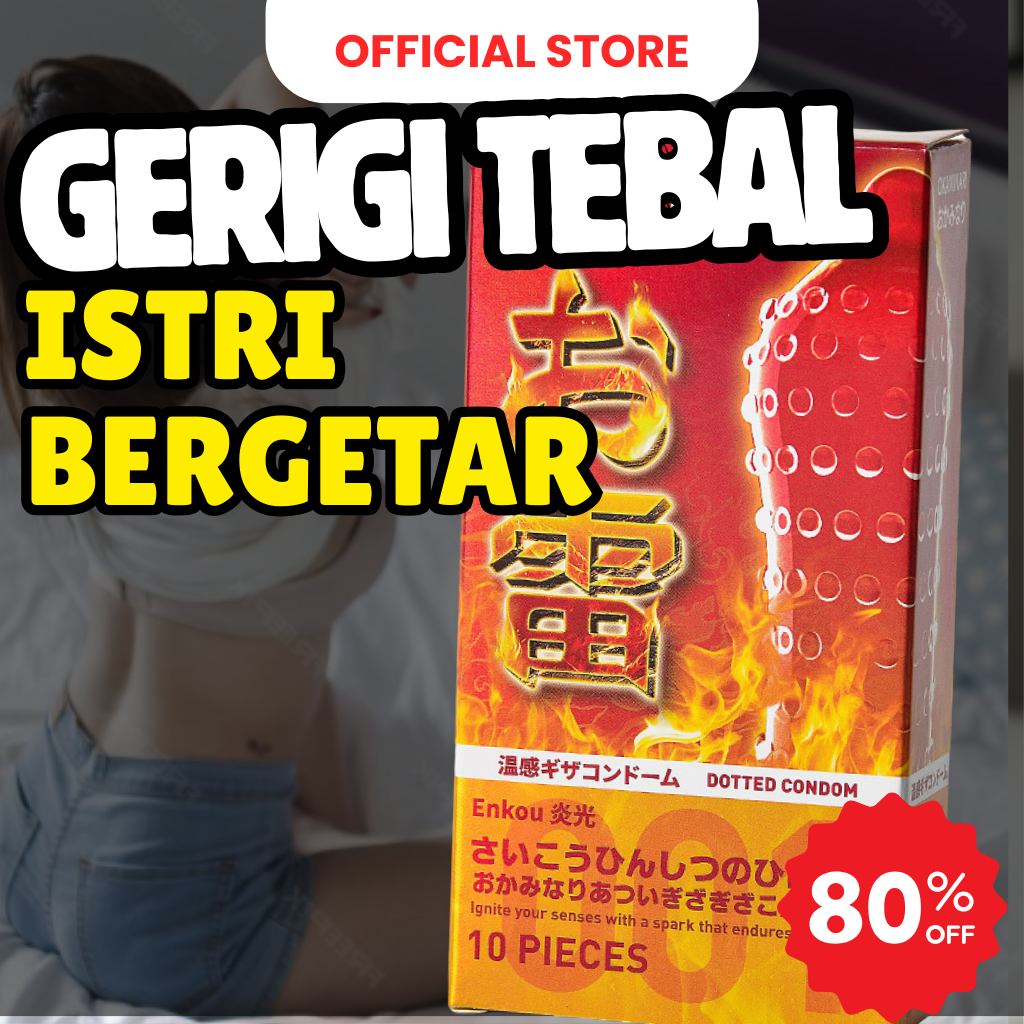 Kondom 001 Premium Bergerigi Berduri Tekstur Tebal Stimulasi Ekstra