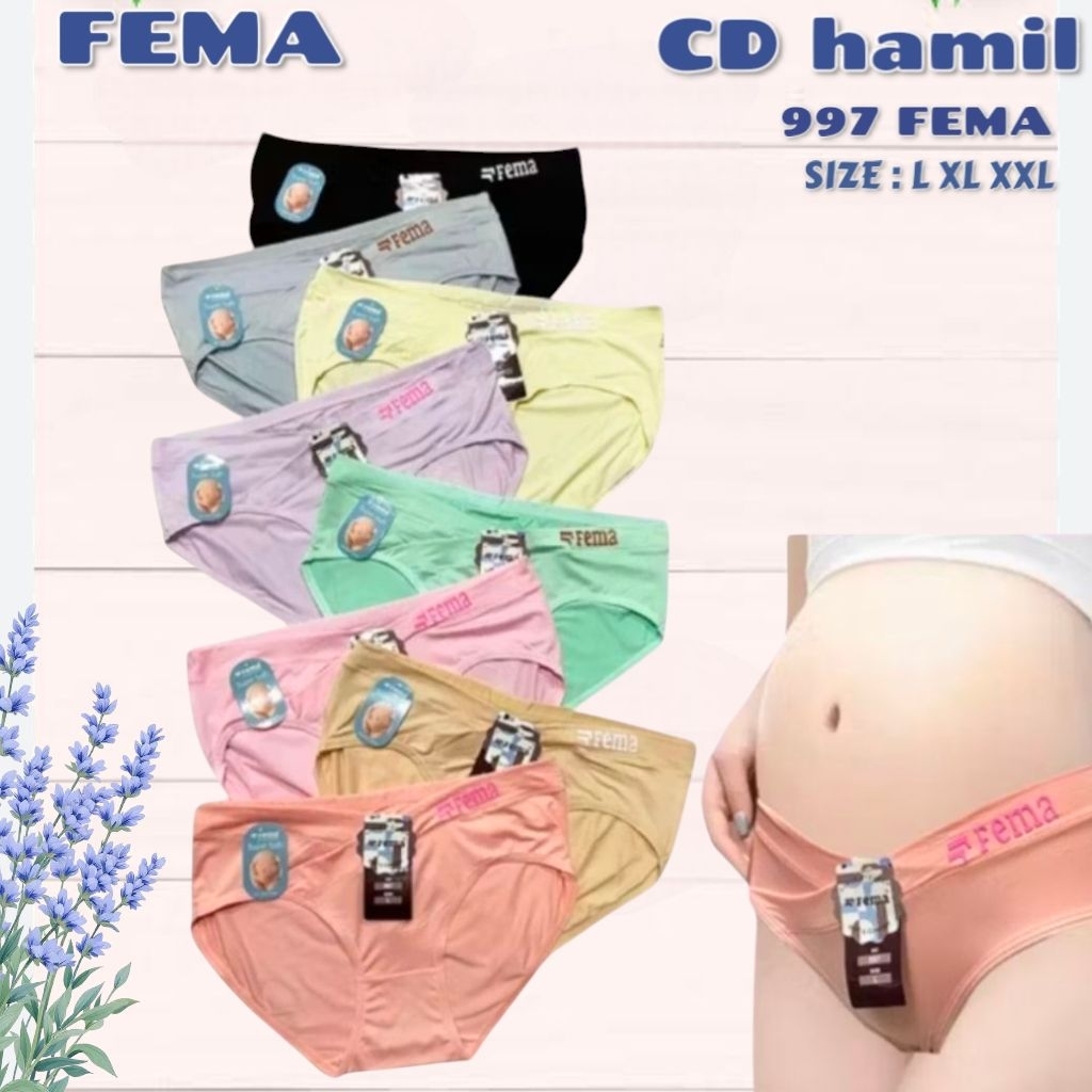 1Lusin CD bumil celana dalam wanita hamil/ bumil FEMA Pregnancy 997 FEMA