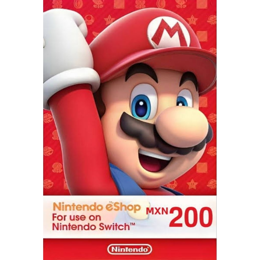 Nintendo Eshop Mexico 200 MXN