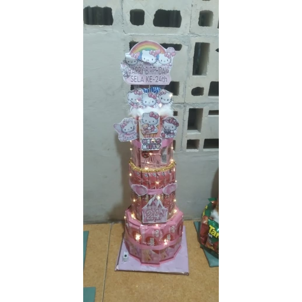 

Snack tower hello Kitty 3 tingkat free paking