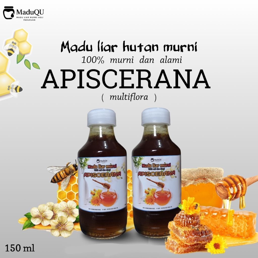 

Madu liar hutan apiscerana (Multiflora) murni dan alami 100% (150ml). Tingkatkan stamina daya tahan tubuh. PURE HONEY.