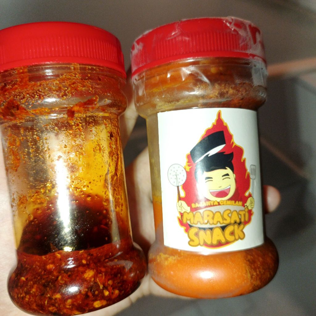 

di jual bumbu marasati snack(free 1 sisa marasati snak) , chili oil(get free bubuk cabe kasar)